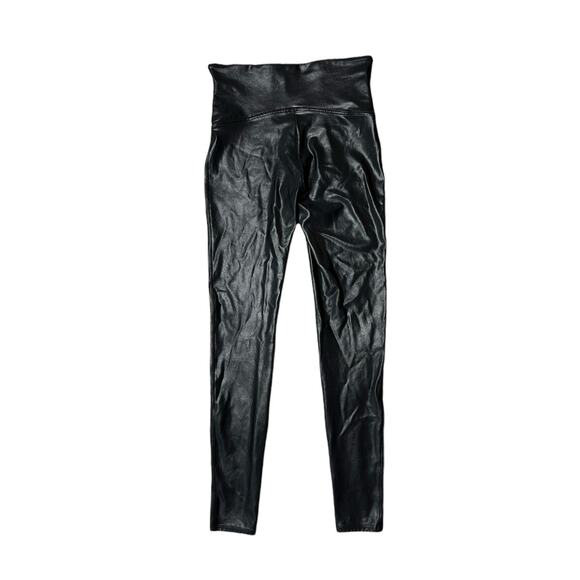 Spanx Faux Leather Leggings in Black Size Large Style 2437 Retail $98 - Picture 7 of 8